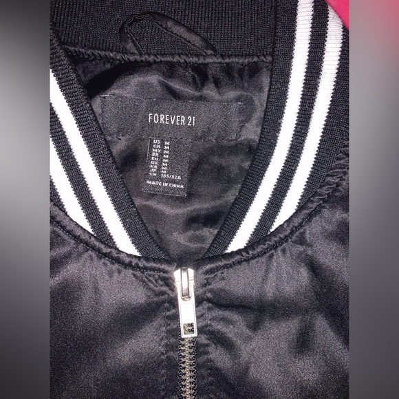 Satin Bomber Jacket NWOT - Picture 6 of 8